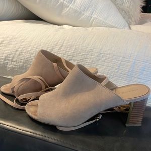 Adrienne Vittadini Lace-Up Mules